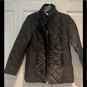 Black Quilted light weight jacket small petite
